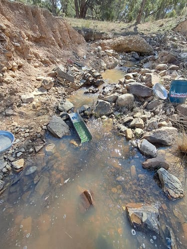 Customer photo review of Gold Sieve Set - 1/4 inch and 1/8 mesh