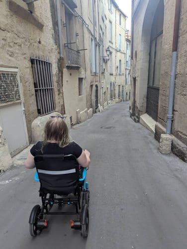 Customer photo review of MobilityPlus+ Nova Ultra-Light Carbon Folding Electric Wheelchair