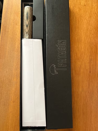 Customer photo review of Cuchillo Parrillero Acero Alemán 3 capas hoja 20 PATAGÓN - VIVA EL ASADO