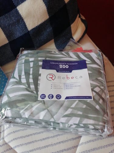 Customer photo review of Juego de Sábanas Básica Algodón Percal 200 Estampado -Tamaño y color a elegir