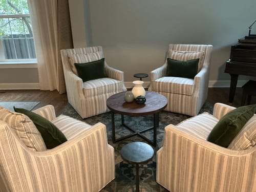 Customer photo review of Round Modern Coffee Table - Specifications: