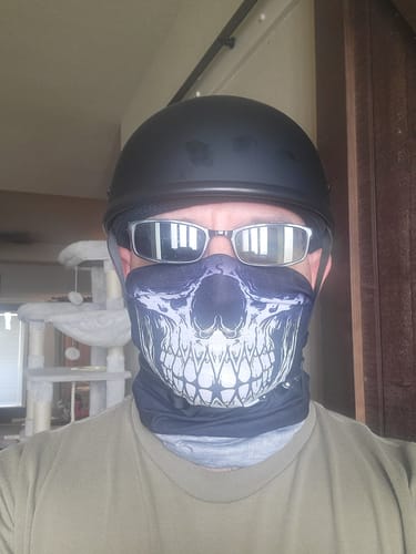 Customer photo review of SOA Smallest Lightest DOT Beanie Flat Black No Peak