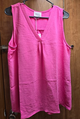 Customer photo review of Textured Tank Top with Pleated Front (7 Colors) FINAL SALE