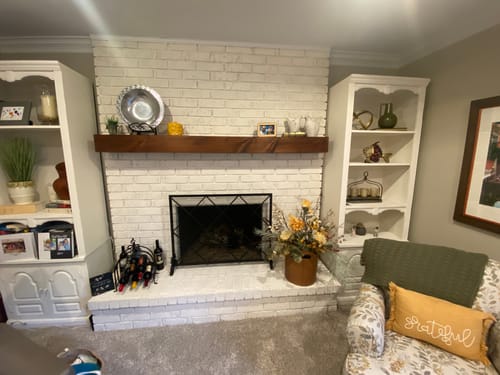 Customer photo review of Rustic Mantels