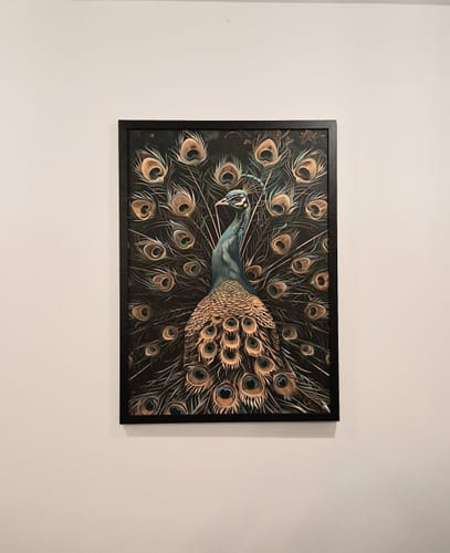 Customer photo review of Luxe Peacock Set of 2 Prints