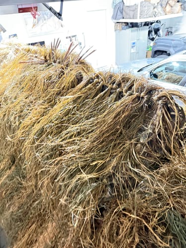 Customer photo review of Hunting Blind Raffia Grass (Individual)