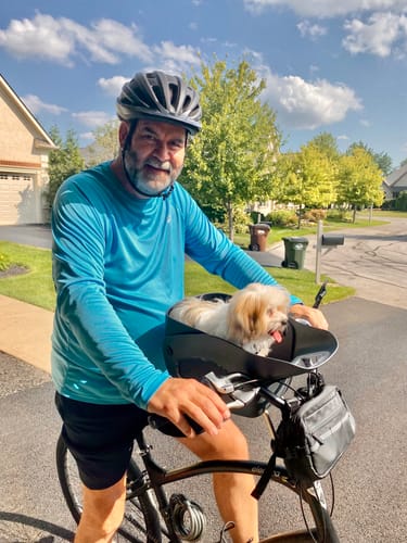 Customer photo review of Kvisp Dog Bike Carrier