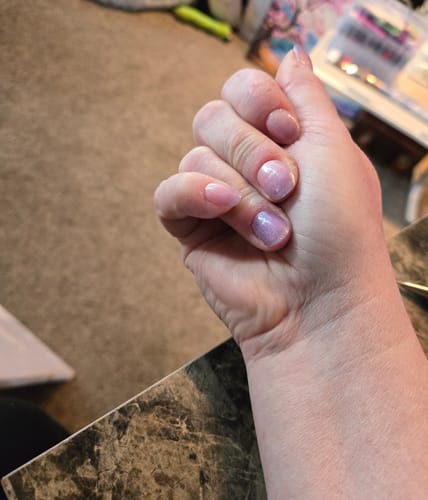 Customer photo review of Semi-cured Gel Nail Wraps N037