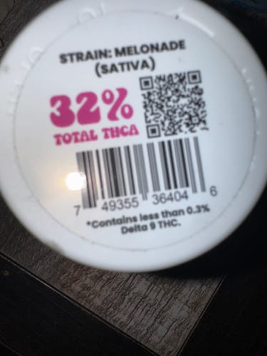 Customer photo review of TOP SHELF THCA FLOWER • SATIVA • MELONADE