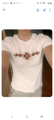 Customer photo review of Дамска тениска "Канатица"