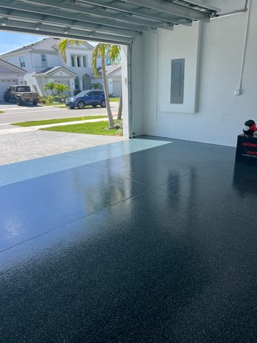 Customer photo review of Polyaspartic Floor Coating - Rockhard Garage Poly 2 Gal. Kit
