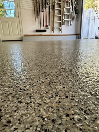 Customer photo review of Polyaspartic Floor Coating - Rockhard Garage Poly 2 Gal. Kit
