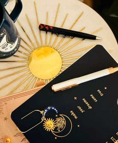 Customer photo review of Jumbo Gold Paperclip Bookmark – Charm Holder (Set of 2)