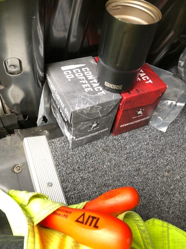 Customer photo review of Single Serve Coffee Bags - Red On!