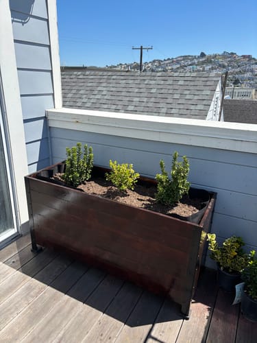 Customer photo review of 18" x 48" Planter Box - 24" TALL