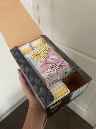 Customer photo review of Dragon Shield Matte Sleeves - White - Dragon Shield Card Sleeves (DISPLAY CASE)