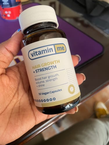 Customer photo review of Hair Growth + Strength