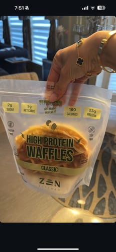 Customer photo review of Zen Protein Waffles - Classic