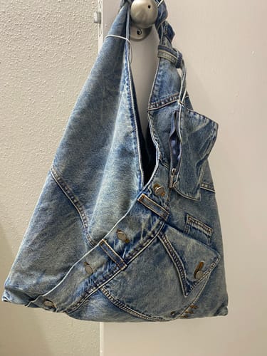 Customer photo review of Denim Shoulder Bags
