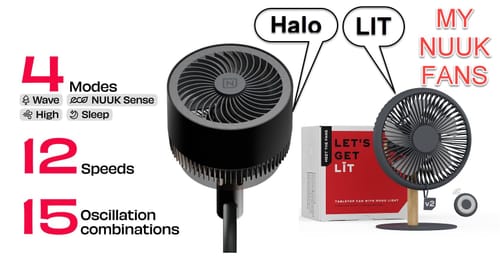 Customer photo review of HALO v2 | 3D Air Circulation Fan with Mood Lamp