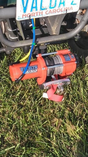 Customer photo review of Stealth 3,500lb 12v Electric Winch - Synthetic Rope