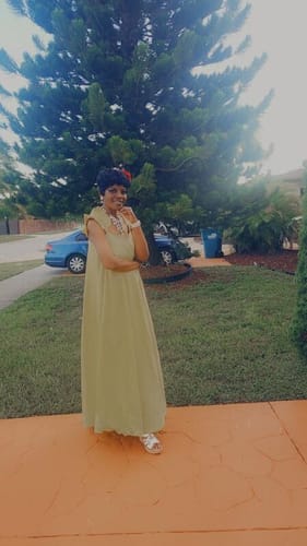 Kimberly F. review of Elior Balloon Dress | Yellow image 1 out of 5