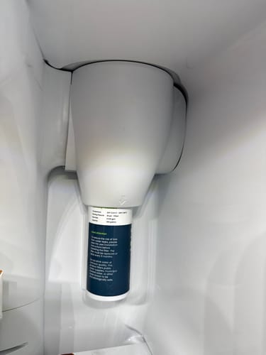 Customer photo review of Glacierfresh XWFE Water Filter Compatible with GE Refrigerator(with rfid chip)