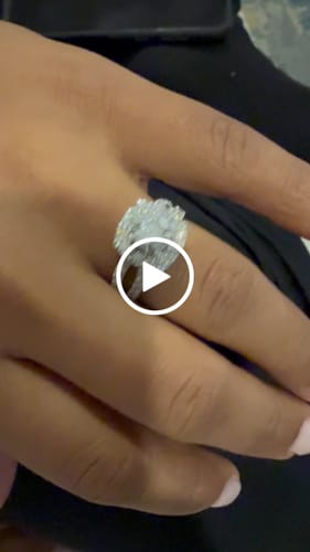 Customer video review of 10K WHITE GOLD 2.28 CARAT CERTIFIED LAB GROWN DIAMONDS RING