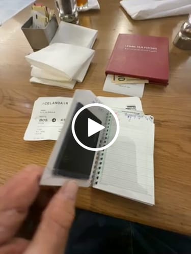 Customer video review of SPOTMINDERS. Tracking card