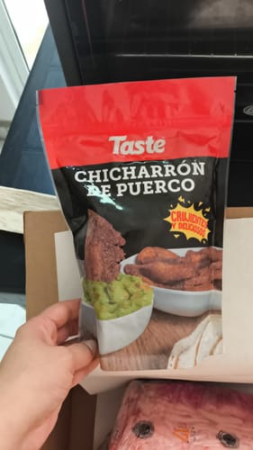 Reseña con foto de un cliente sobre Chicharrón de Puerco