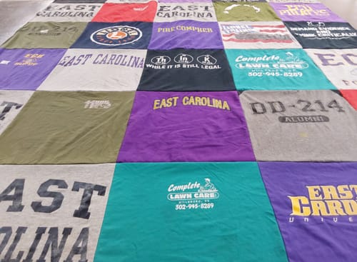 Customer photo review of Premium T Shirt Quilt