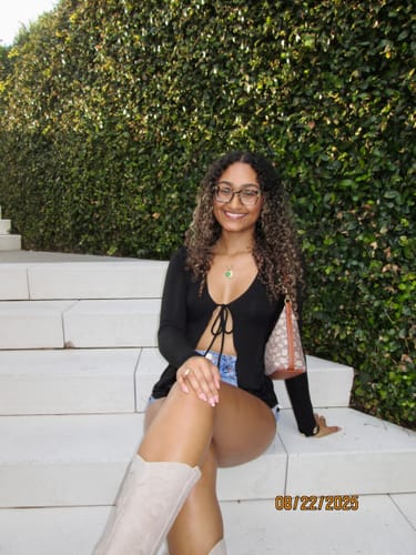 Customer photo review of Long Sleeve Top with Double Ties