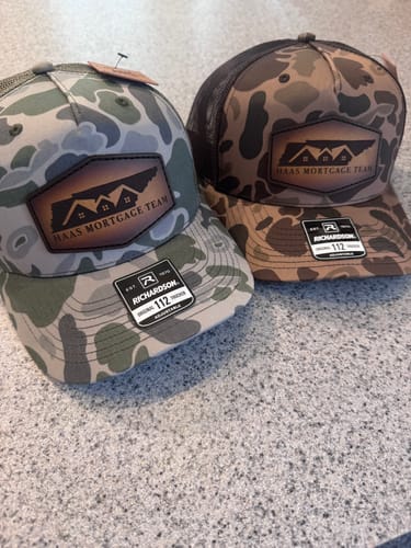 Customer photo review of Premium Custom Leather Patch Hats (Wholesale)