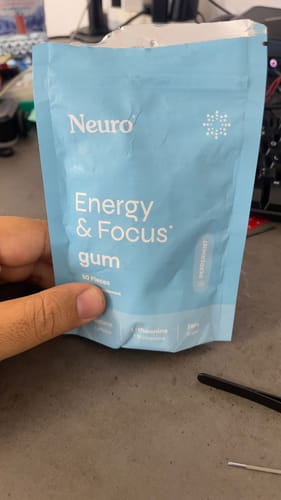 Customer photo review of Energy & Focus Gum