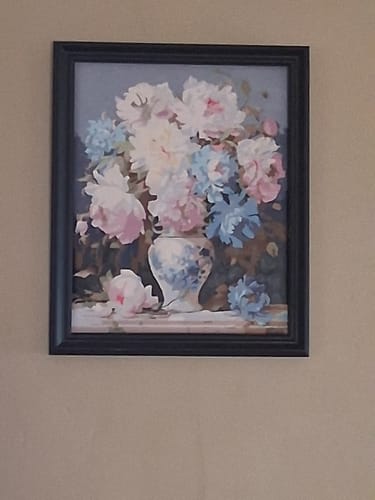 Customer photo review of Custom Paint by Numbers Kit