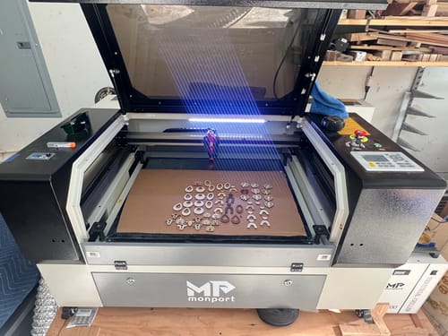 Customer photo review of Monport 80W CO2 Laser Engraver & Cutter (28" x 20") with Autofocus