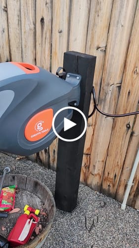 Customer video review of Retractable Garden Hose Reel-1/2in-100ft