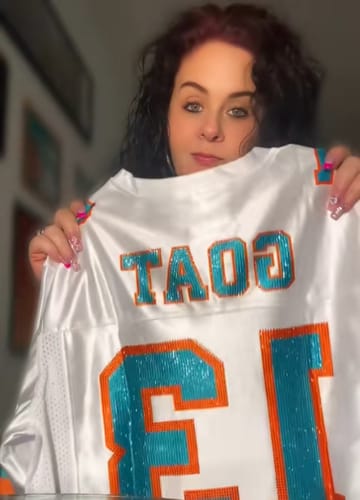 Customer photo review of Legendary #13 GOAT Jersey – Rhinestone Bling Edition