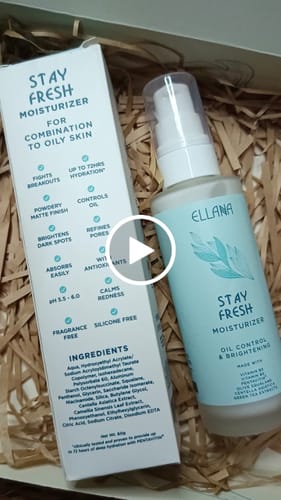 Customer video review of Stay Fresh Moisturizer Controls Oil and Brightens