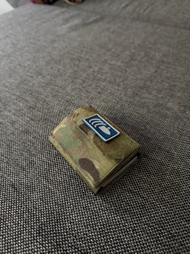Customer photo review of Tactical Wallet Münzfach - Multicam Hell