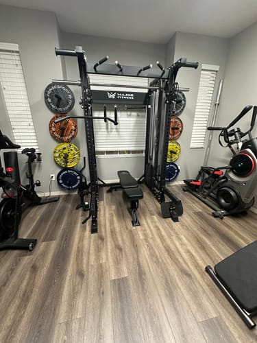 Customer photo review of Major Fitness B52 All-In-One Home Gym Smith Machine