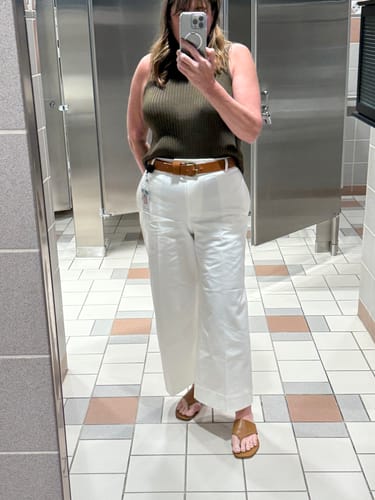 Customer photo review of Abby Jean - Eco Better Than Denim :: White