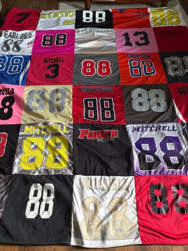 Customer photo review of Premium T Shirt Quilt