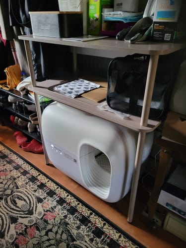 Customer photo review of Litter Box Premium Set + ShelfMate