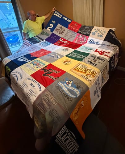Customer photo review of Original Blanquilt™ / T Shirt Quilts