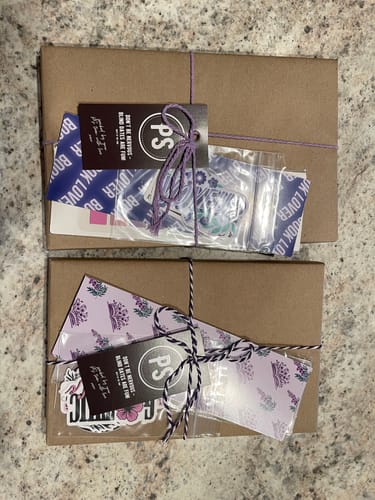 Customer photo review of good girl book club subscription