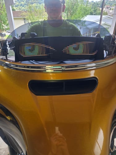 Customer photo review of Moto Eyes - Animated Moto Eyes