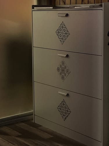 Customer photo review of Zapatera Organizadora VTRIN XXL para 25 pares y tallas grandes hasta 44