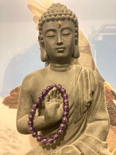 Customer photo review of Bracelet en améthyste 8mm