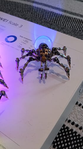 Customer photo review of Crystal Lamp Jumping Spider